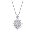 0,14 ct. Diamant Herz Trend Halskette