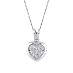 0,14 ct. Diamant Herz Trend Halskette