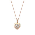 0,14 ct. Diamant Herz Trend Halskette