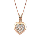 0,14 ct. Diamant Herz Trend Halskette