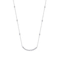 0,21 ct. Diamant Baguette Halskette