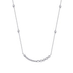0,21 ct. Diamant Baguette Halskette