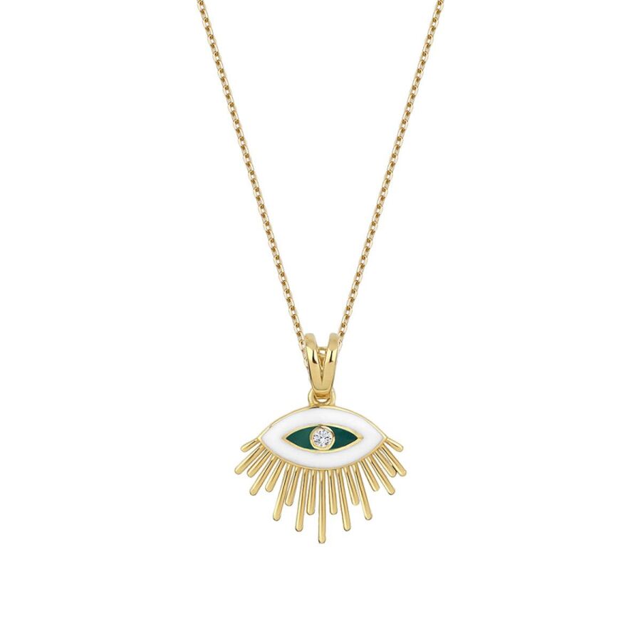 0.01 ct. Diamant Trend Auge Halskette