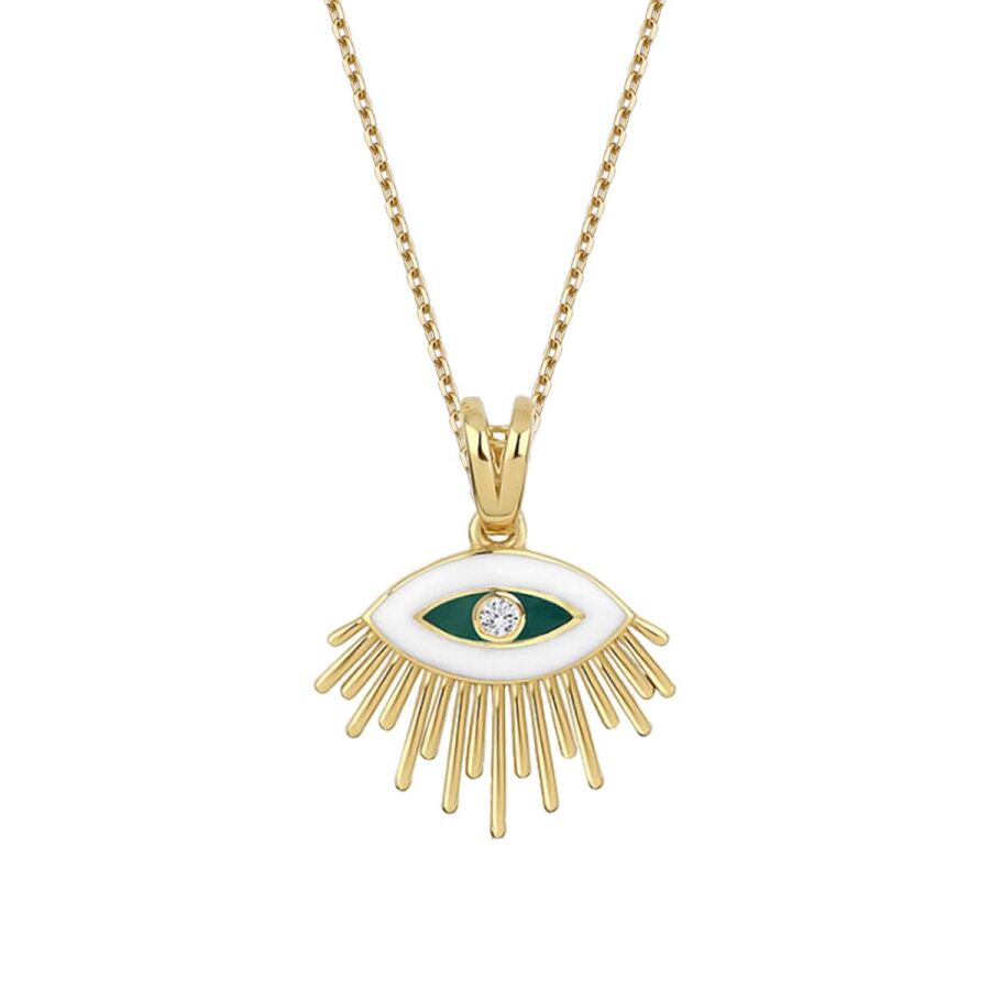 0.01 ct. Diamant Trend Auge Halskette