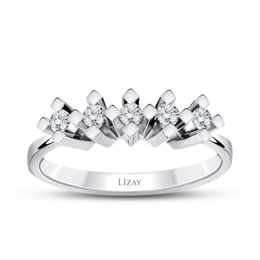 0.30 ct. Diamant Fünf-Stein Ring