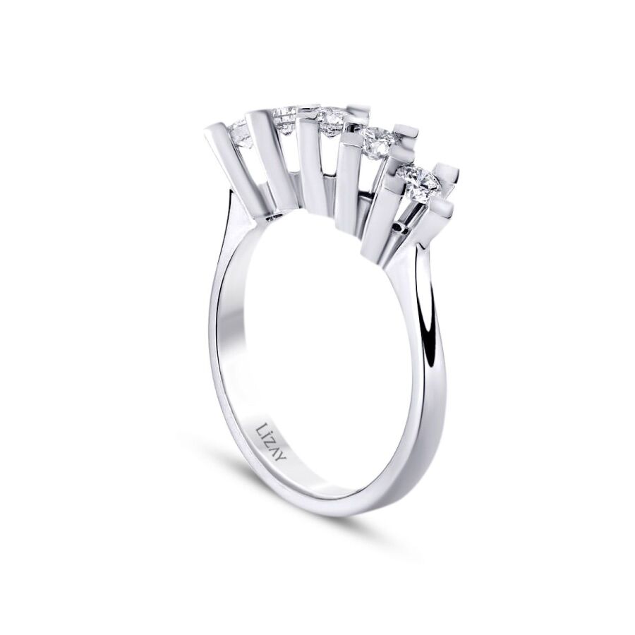 0.30 ct. Diamant Fünf-Stein Ring