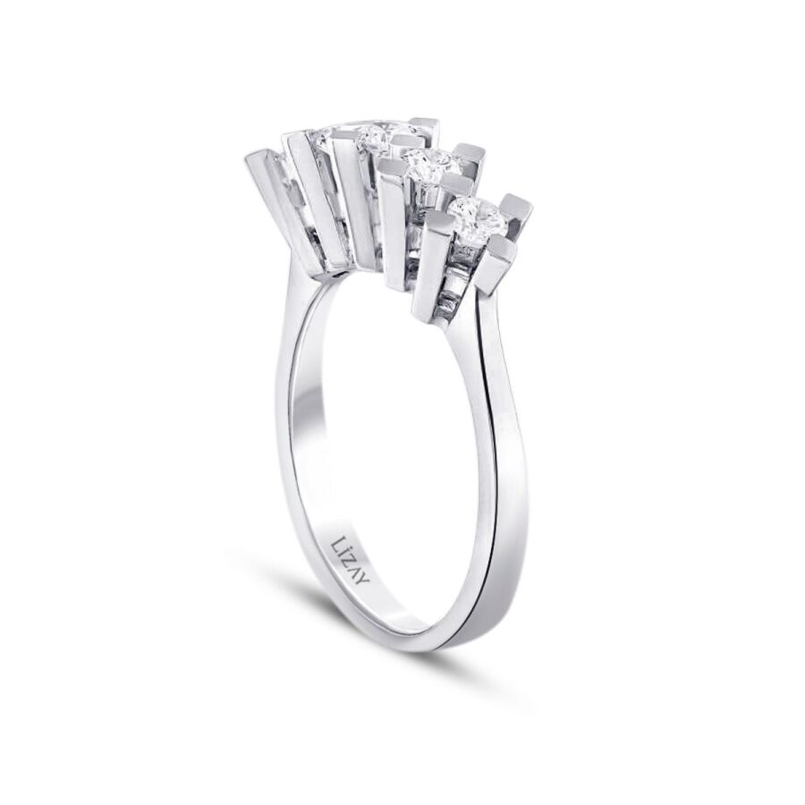 0,50 ct. Diamant Fünf-Stein Ring