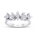 0,50 ct. Diamant Fünf-Stein Ring