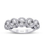 0,29 ct. Diamant Fünf-Stein Ring