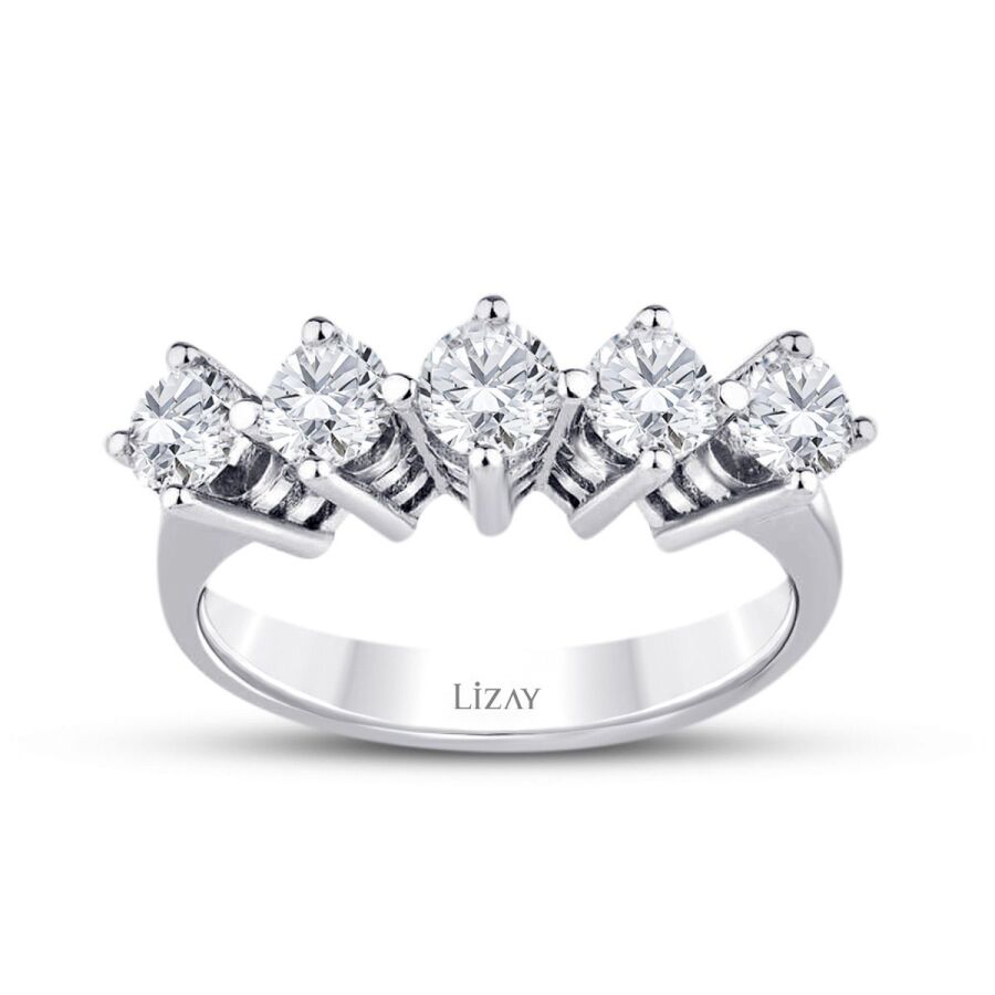 1.16 ct. Diamant Fünf-Stein Ring