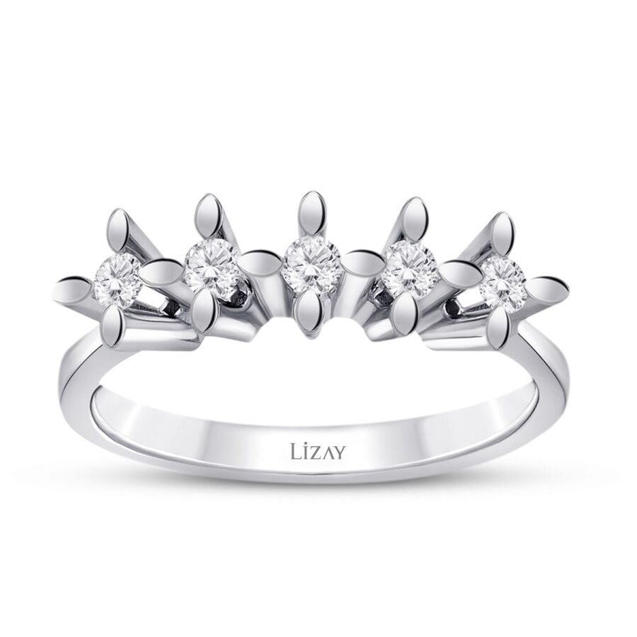 0.75 ct. Diamant Fünf-Stein Ring