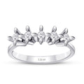 0,75 ct. Diamant Fünf-Stein Ring