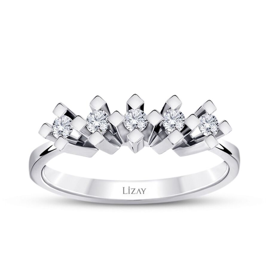 0,30 ct. Diamant Fünf-Stein Ring