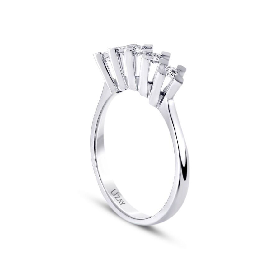 0.30 ct. Diamant Fünf-Stein Ring