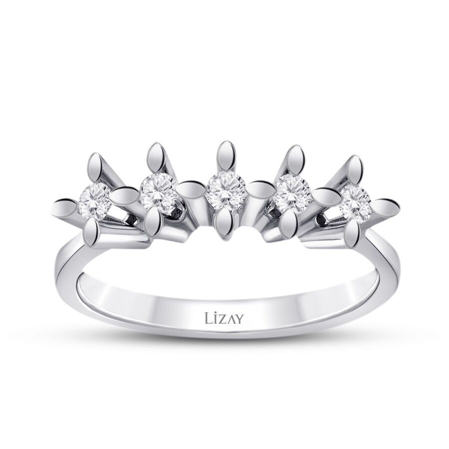 0.41 ct. Diamant Fünf-Stein Ring