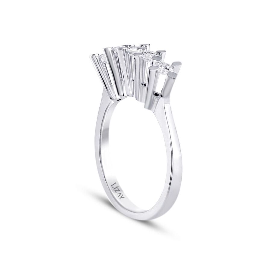 0.45 ct. Diamant Fünf-Stein Ring