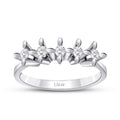 0,40 ct. Diamant Fünf-Stein Ring