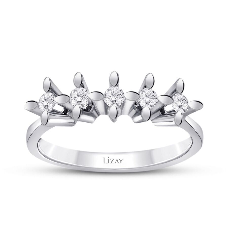 0.40 ct. Diamant Fünf-Stein Ring