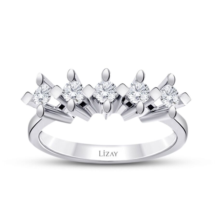 0.50 ct. Diamant Fünf-Stein Ring
