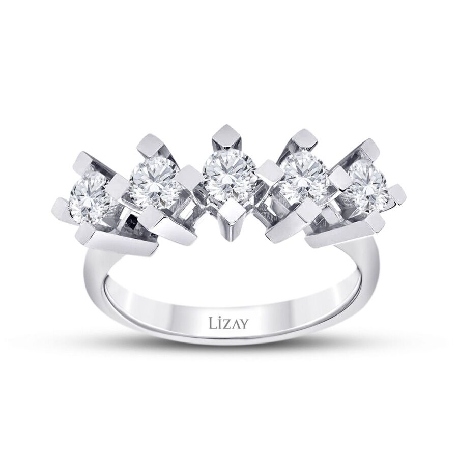 1.50 ct. Diamant Fünf-Stein Ring
