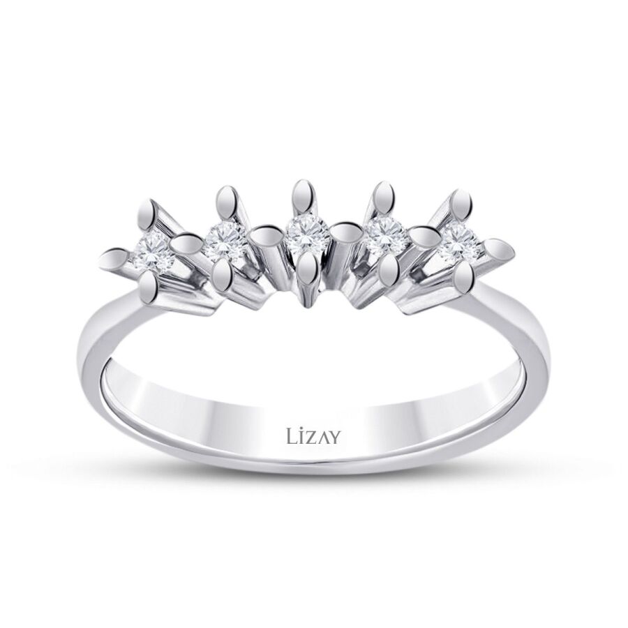 0.15 ct. Diamant Fünf-Stein Ring