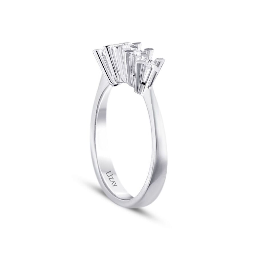 0.15 ct. Diamant Fünf-Stein Ring
