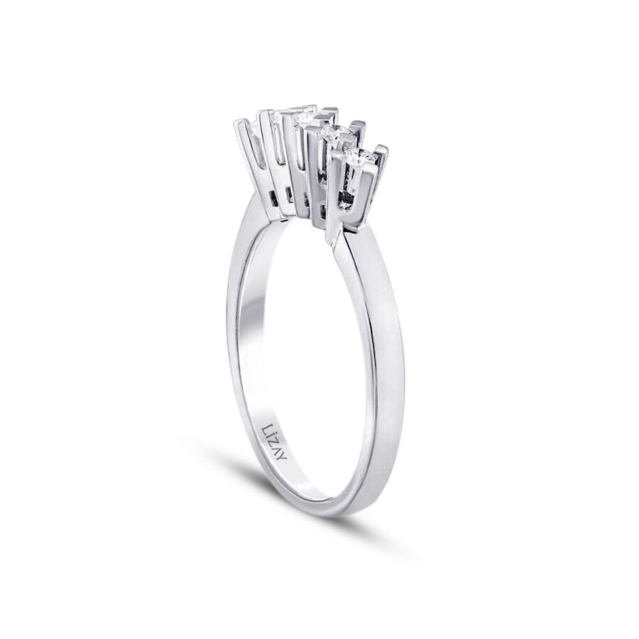 0.15 ct. Diamant Fünf-Stein Ring
