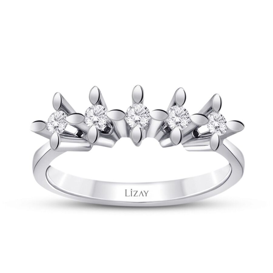 0,50 ct. Diamant Fünf-Stein Ring