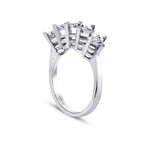 1,00 ct.-Stil Diamant-Effekt Fünf-Stein Ring