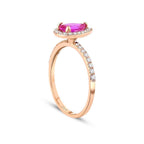 1,10 ct. Diamant Farbstein Ring