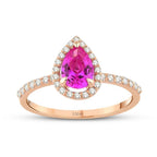1,10 ct. Diamant Farbstein Ring