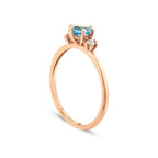 0,67 ct. Diamant Farbstein Ring