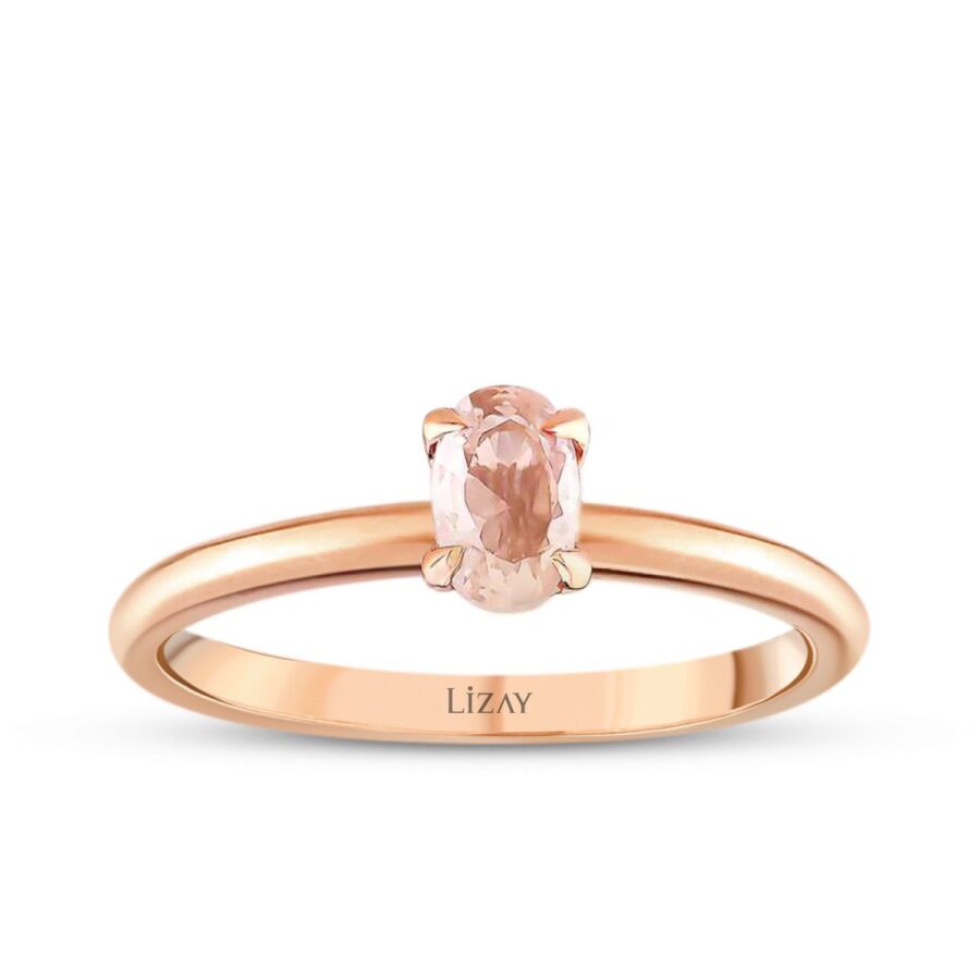 0,65 ct. Morganit Stein Ring