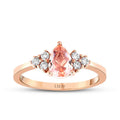 0,77 ct. Diamant Morganit Ring
