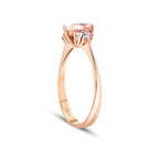 0,77 ct. Diamant Morganit Ring