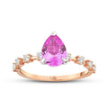 1,78 ct. Diamant Rosa Saphir Ring