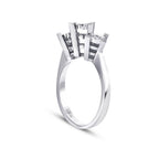 0,16 ct. Diamant Effekt Tria Ringe