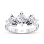 0,16 ct. Diamant Effekt Tria Ringe