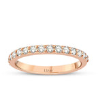 0.17 ct. Diamant Halb-Eternity Ring