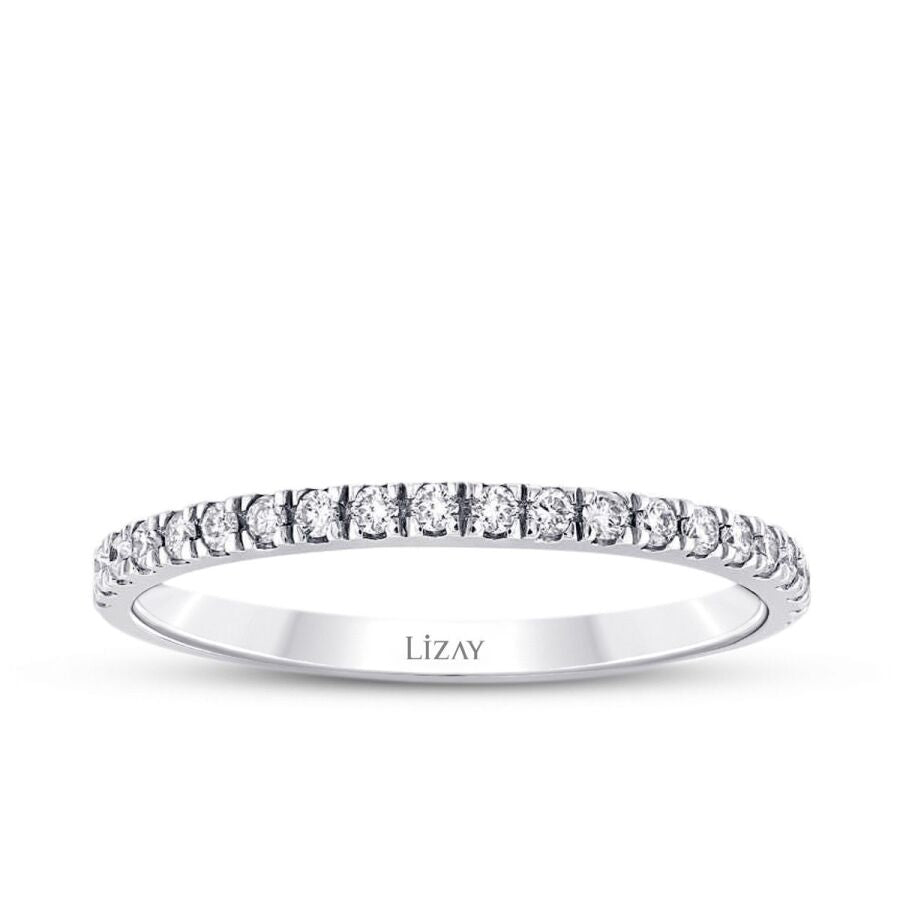 0,13 ct. Diamant Halb-Memoire-Ring