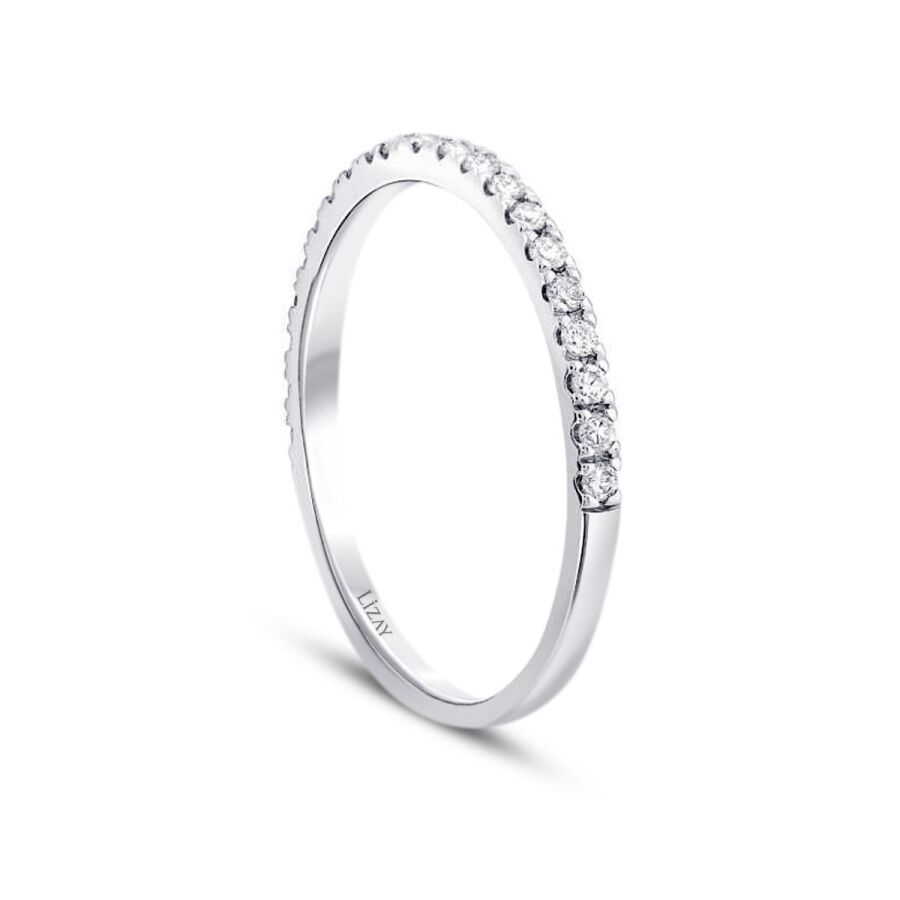 0,13 ct. Diamant Halb-Memoire-Ring