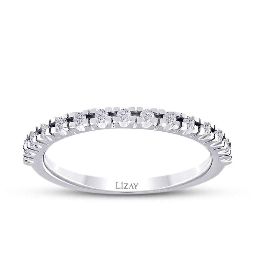 0,15 ct. Diamant Halb-Memoire-Ring