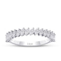 0.66 ct. Diamant Halb-Eternity Ring