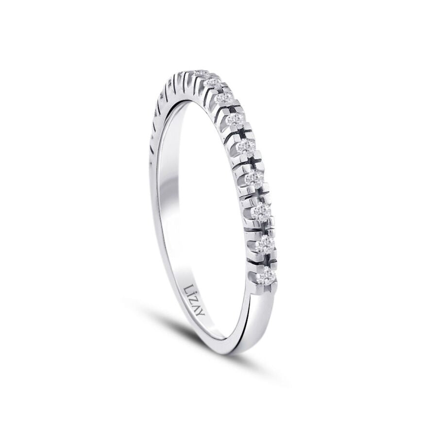 0,66 ct. Diamant Halb-Memoire-Ring