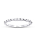 0.12 ct. Diamant Baguette Halb-Eternity Ring