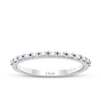 0.12 ct. Diamant Baguette Halb-Eternity Ring