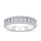 0,63 ct. Diamant Halb-Memoire-Ring