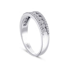0,63 ct. Diamant Halb-Memoire-Ring