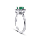 0,54 ct. Diamant Smaragd Ring