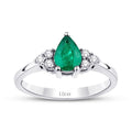 0,75 ct. Diamant Smaragd Ring